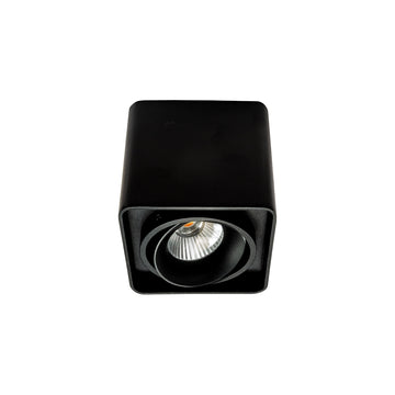 Downlight cúbico drigible de sobreponer YERAY 10W 35° CRI>90 opción acabados blanco o negro y color de luz neutro cálido o neutro de AURO Lighting