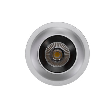 Downlight UNAX 12W 24° luz cálida dirigible con reflector extraible base circular para empotrar, color de luz neutro cálido (3000K) o neutro (4000K) y acabado blanco o negro, opciones ángulos de salida de Auro