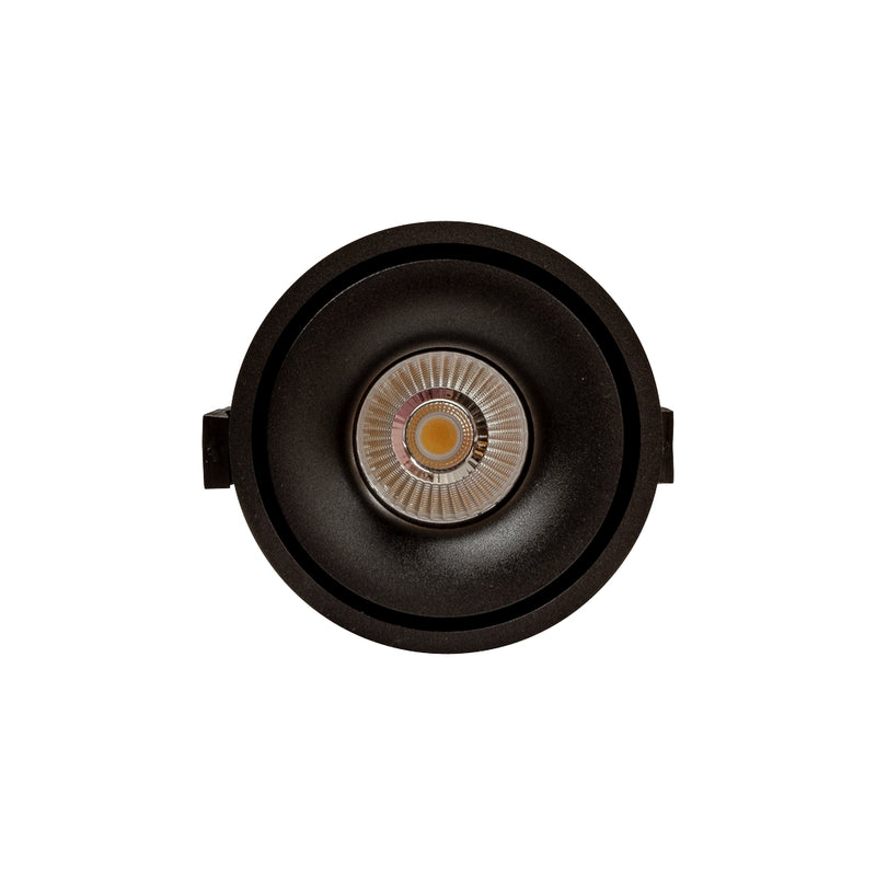 Proyector circular direccionable TIVOLO 14W 38° CRI>90 opción de acabado blanco o negro para empotrar opciones color de luz neutro cálido y neutro de AURO Lighting