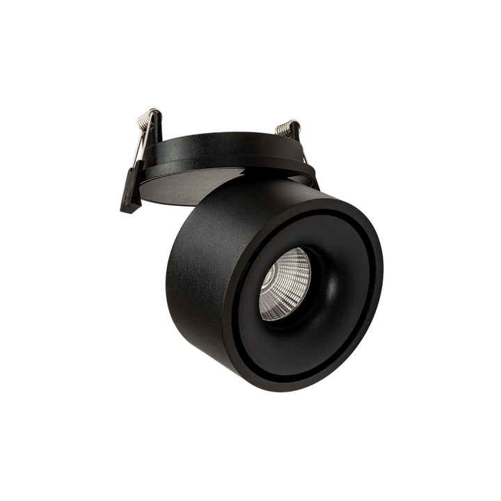 Proyector circular direccionable TIVOLO 14W 38° CRI>90 opción de acabado blanco o negro para empotrar opciones color de luz neutro cálido y neutro de AURO Lighting