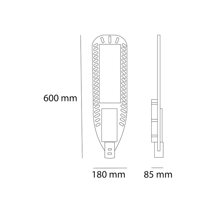 Luminario de alumbrado exterior URBAN 90w 7200lm 5000K curva 2M 85-265V de Auro