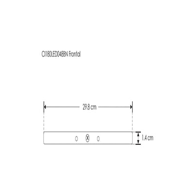 Kit de 2 coples rectos para luminario interconectable ILULED048B12040W de iLumileds (incluye tornillos)