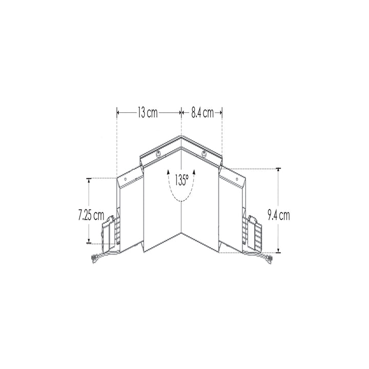 Coples iluminados 3W para luminario ILULED048B12040W opciones 60° - 90° - 135° - 150° de iLumileds
