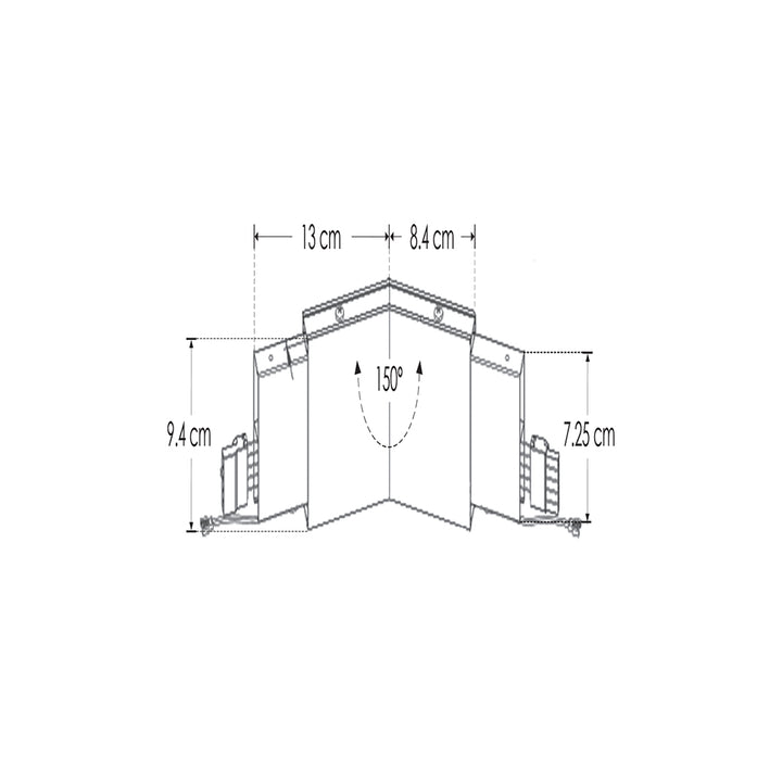 Coples iluminados 3W para luminario ILULED048B12040W opciones 60° - 90° - 135° - 150° de iLumileds