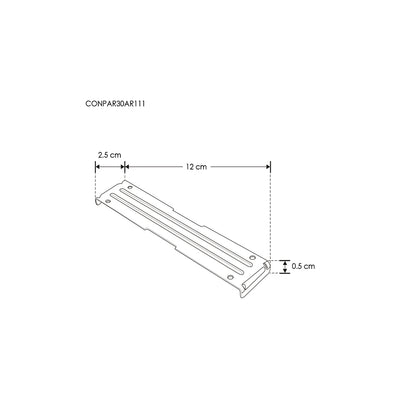 Conector para difusores, te ayuda a unir luminarios ILUPCAR111 y ILUPCPAR30 de iLumileds