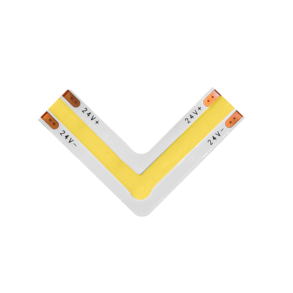Cople horizontal 90° para tira LED COB 512 chips/m, 0.36 W 24V opcione ...