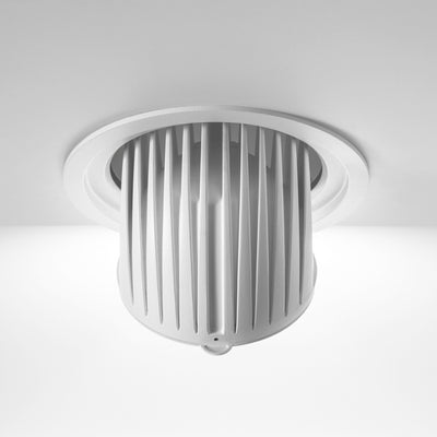 Downlight blanco dirigible para iluminación de muro DORFIN con difusor opal 11.8w 55° color de luz neutro cálido de Normalit