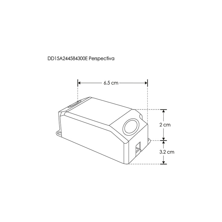 Driver para luminarios LED, atenuación TRIAC, 15-24W, entrada 110-130V ca salida 45-84V cc, 300mA, para interiores a iLumileds