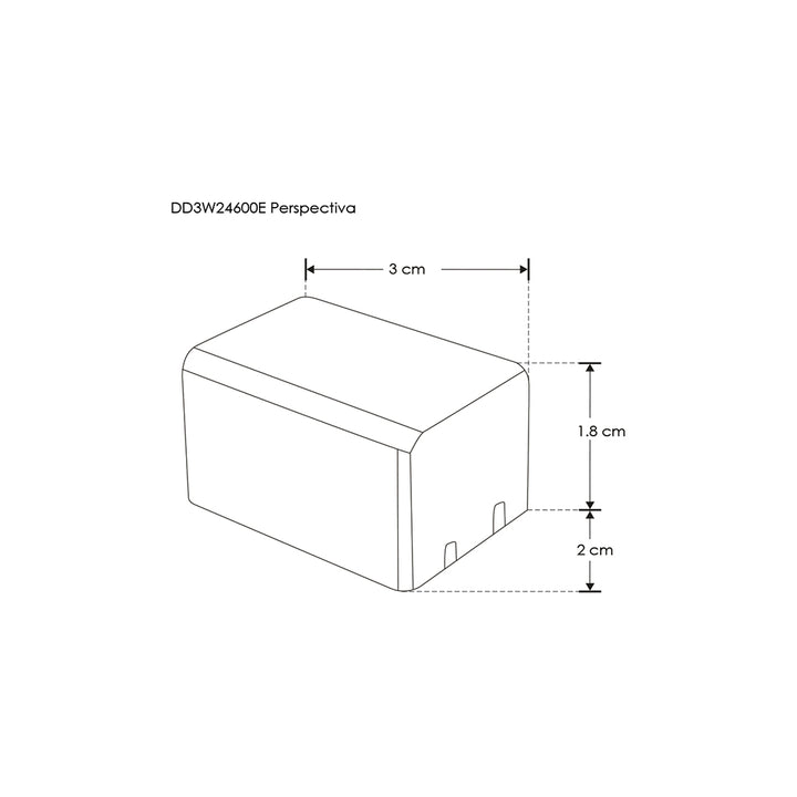 Driver para luminarios LED, atenuación TRIAC, 3W, entrada 110-130V ca salida 2-4V cc, 600mA, para interiores de iLumileds