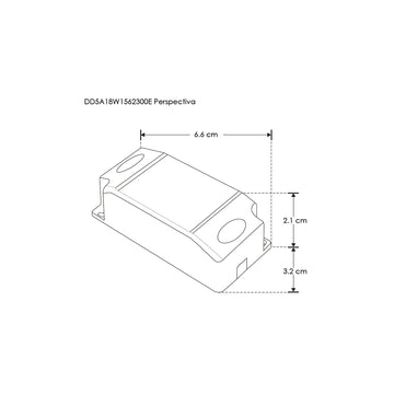 Driver para luminarios LED, atenuación TRIAC, 5-18W, entrada 85-265V ca salida 15-62V cc, 300mA, para interiores a iLumileds