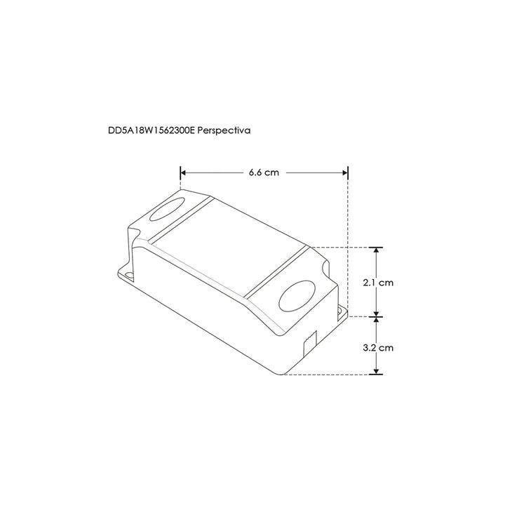 Driver para luminarios LED, atenuación TRIAC, 5-18W, entrada 85-265V ca salida 15-62V cc, 300mA, para interiores a iLumileds