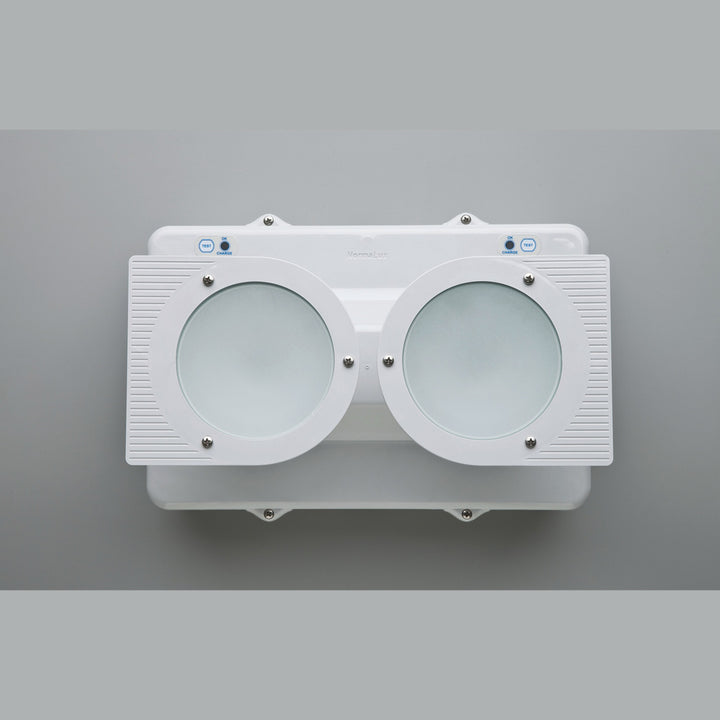 Luminario de emergencia de sobreponer para grandes superficies DOPPLO opciones flujo lumínico, autonomía 1.5hr (no permanente) de Normalux