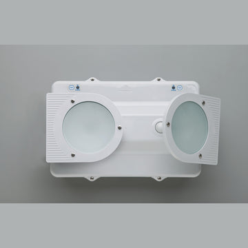 Luminario de emergencia de sobreponer para grandes superficies DOPPLO opciones flujo lumínico, autonomía 1.5hr (no permanente) de Normalux