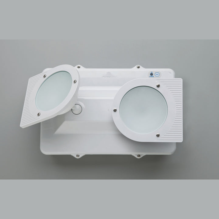 Luminario de emergencia de sobreponer para grandes superficies DOPPLO opciones flujo lumínico, autonomía 1.5hr (no permanente) de Normalux