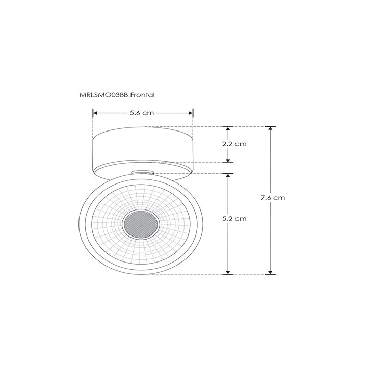 Proyector para sobreponer para lámpara MR16 LED GU10 de iLumileds (No incluye foco)