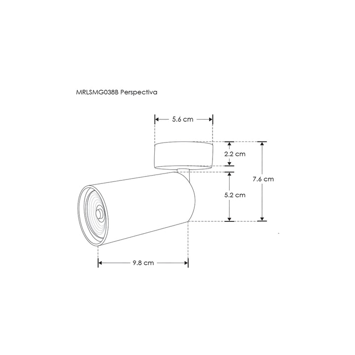 Proyector para sobreponer para lámpara MR16 LED GU10 de iLumileds (No incluye foco)