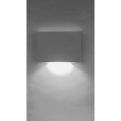Luminario de cortesía rectangular 7x5cm para sobreponer en muro 1W luz cálida (3000K) de iLumileds
