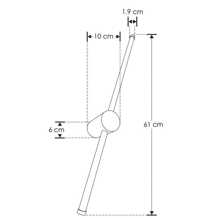 Luminario de muro 12W luz neutra cálida doble cilindro de iLumileds