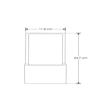 Luminario rectangular con efecto de luz simétrico para muro 10W 3000K de iLumileds