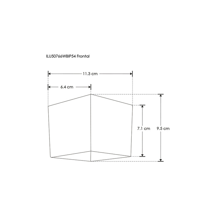 Cubo pequeño de luz con salida simétrica 6W luz cálida de iLumileds. Ideal para crear muro de luz.