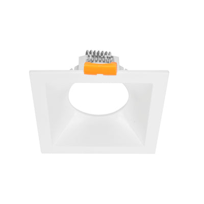 Downlight cuadrado semiprofundo de policarbonato para lámpara MR16, incluye base GU5.3 de iLumileds