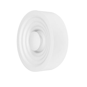 Luminario circular de muro con efecto de luz indirecta con opciones blanco o negro 6W luz cálida de iLumileds