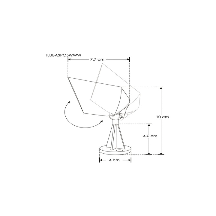 Luminario para jardín con víscera 5W 3000K 60° para sobreponer de iLumileds