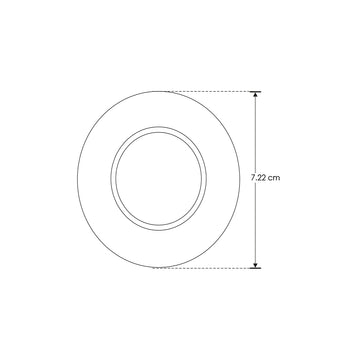Luminario atenuable LED 4W Luz Neutra (4100K) 110-130V, para sobreponer o empotrar, incluye arillo para sobreponer de iLumileds