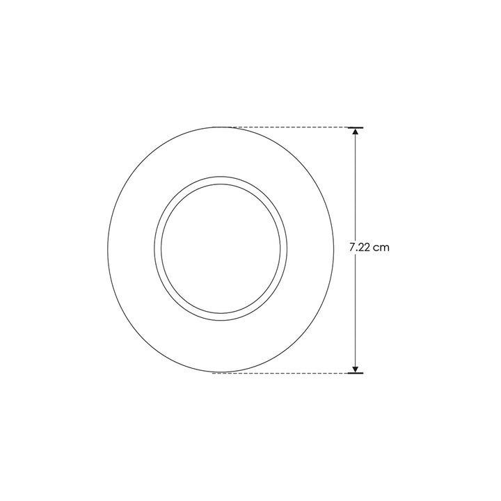 Luminario atenuable LED 4W Luz Neutra (4100K) 110-130V, para sobreponer o empotrar, incluye arillo para sobreponer de iLumileds