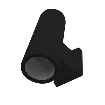 Luminario cilíndrico para muro con doble salida de luz para focos MR16 GU10 de iLumileds