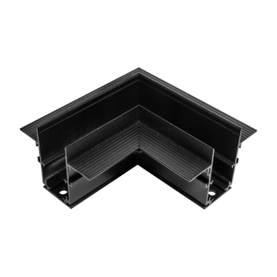 Kit de cople acabado negro, angulo 90°, conexión horizontal, incluye barras de metal y tornillos para riel ILUTMAG6246EMP