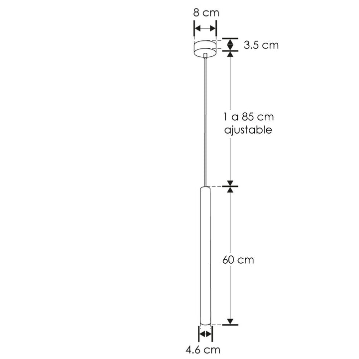 Luminario ArceL Concreto decorativo de concreto cilíndrico 4.5W 38° luz cálida de iLumileds