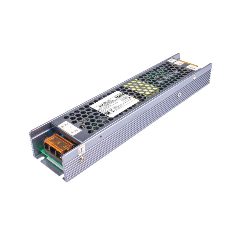 Fuente de poder atenuable 100W (80W máx.) 24V cc compatible con 5 modos: TRIAC, 0-10V, 1-10V, PWM y potenciómetro de iLumileds