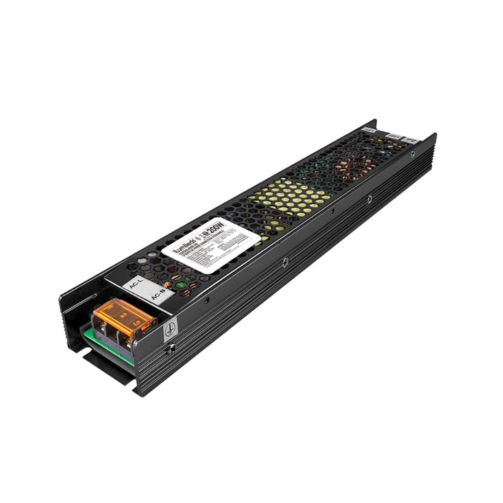 Fuente de poder atenuable 200W (160W máx.) 48V cc compatible con 5 modos: TRIAC, 0-10V, 1-10V, PWM y potenciómetro de iLumileds