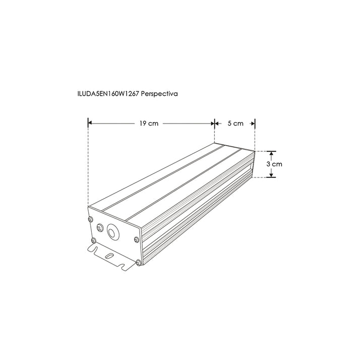 Fuente de poder atenuable 60W (48W máx.) 24V cc para exteriores IP67 compatible con 5 modos: TRIAC, 0-10V, 1-10V, PWM y potenciómetro de iLumileds