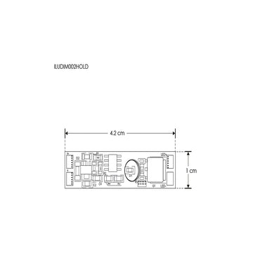 Sensor atenuador continuo para tira LED  incluye led indicador conecta hasta  72W/12Vcc- 144W/24Vcc de iLumileds