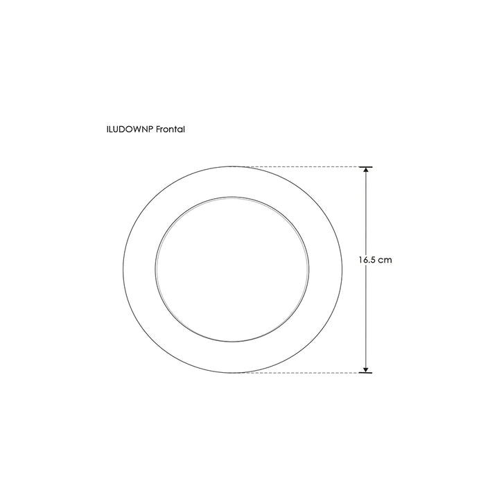 Downlight atenuable fabricado en policarbonato 9W opción luz neutra cálida, neutra o neutra fría, adaptable a bote integral N°10 de iLumileds