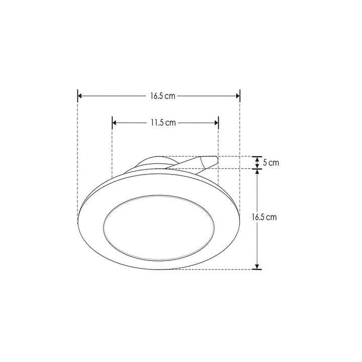 Downlight atenuable fabricado en policarbonato 9W opción luz neutra cálida, neutra o neutra fría, adaptable a bote integral N°10 de iLumileds