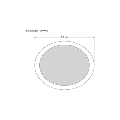 Downlight 12W 85-265V opciones color de luz de Neutro Cálido o Frío iLumileds