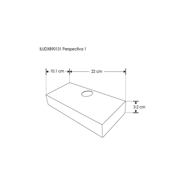 Luminario modular para muro 5 piezas, incluye un módulo integrado con luz 7W 3000K y 4 sin luz para crear juego de luz y sombra de iLumileds