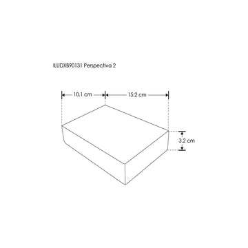 Luminario modular para muro 5 piezas, incluye un módulo integrado con luz 7W 3000K y 4 sin luz para crear juego de luz y sombra de iLumileds