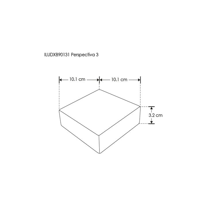 Luminario modular para muro 5 piezas, incluye un módulo integrado con luz 7W 3000K y 4 sin luz para crear juego de luz y sombra de iLumileds