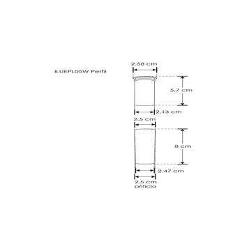 Luminario punto de luz circular XS difuso para empotrar 0.5W 3000K incluye housing de iLumileds