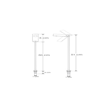 Luminario ajustable para vitrina 3w 3-12Vcc 4100K de 51cm recortable hasta 10cm CRI:90 de iLumileds
