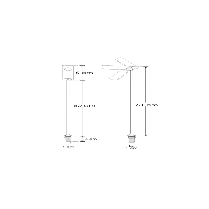 Luminario ajustable para vitrina 3w 3-12Vcc 4100K de 51cm recortable hasta 10cm CRI:90 de iLumileds
