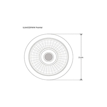 Módulo LED 9W opciones color de luz, óptica 24° 85-265V compatible con cualquier luminario MR16 (diámetro 5cm) para interiores de iLumileds