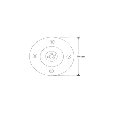 Luminario para empotrar en piso con base GU10 de iLumileds
