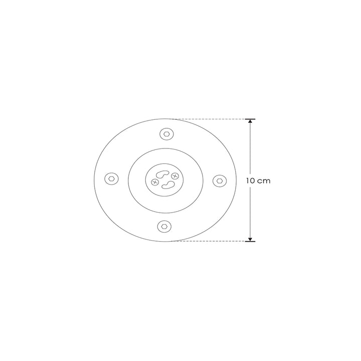 Luminario para empotrar en piso con base GU10 de iLumileds