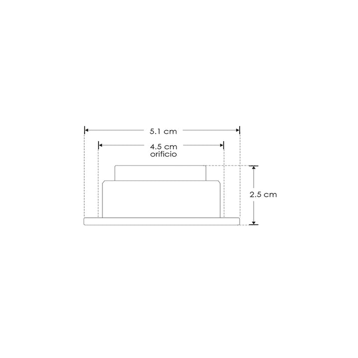 Luminario redondo dirigible LED de techo 3W 120° opciones color de luz, 100-240V de iLumileds