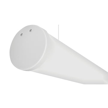 Kit perfil aluminio suspender con difusor cilíndrico ILUPA60KIT. - L:2m Ø:6cm- para tira LED, incluye tapas laterales y kit de suspensión de iLumileds